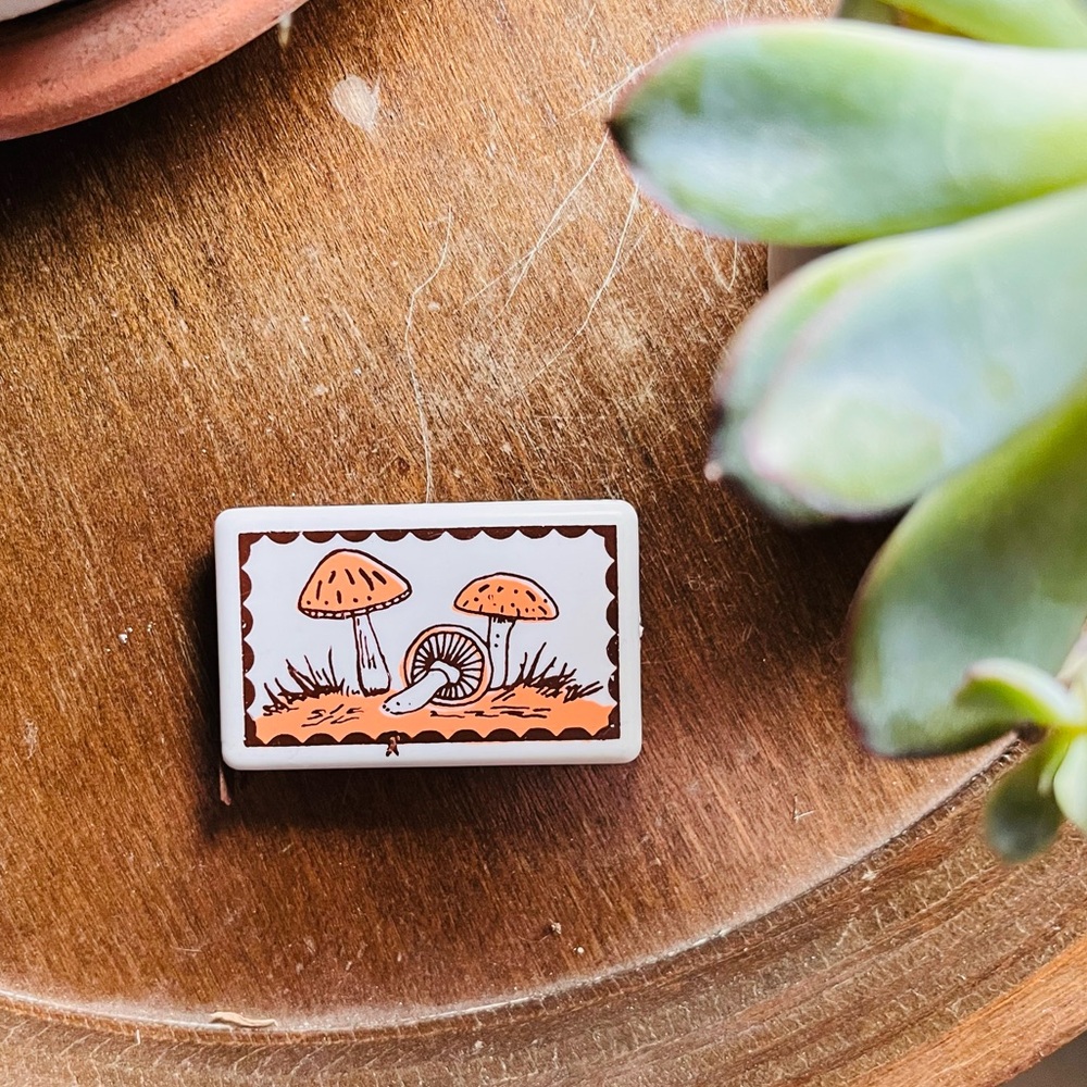 Cute Vintage Mushroom Measuring Tape